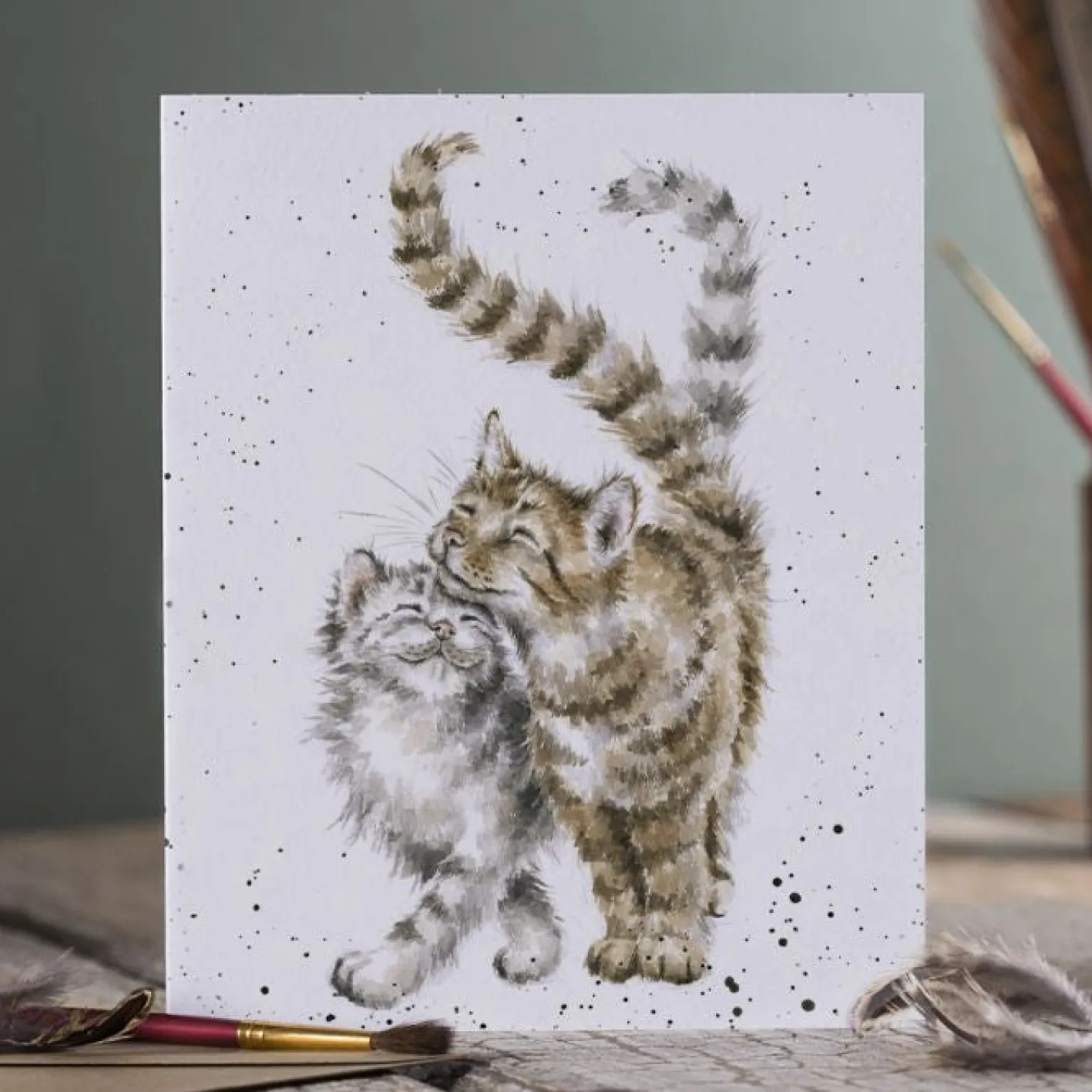 Wrendale Designs 'Feline Good' Cat Greetings Card
