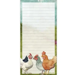 Emma Ball Felted Chickens Lined Magnetic Pad