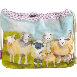 Emma Ball Felted Sheep Drawstring Bag