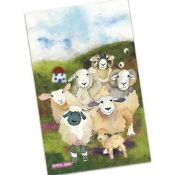 Emma Ball Felted Sheep Tea Towel