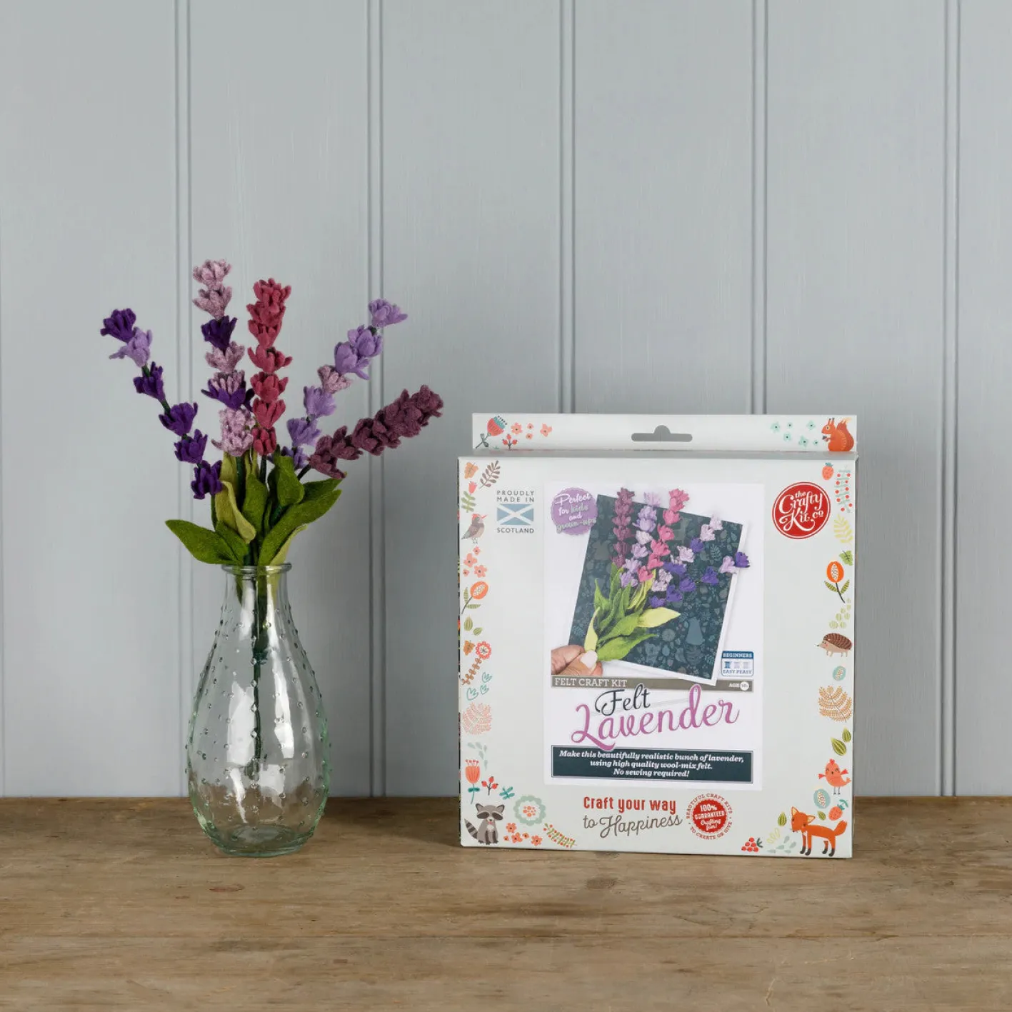 The Crafty Kit Co. Felt Lavender Craft Kit