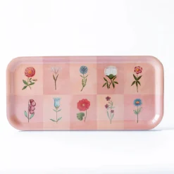Roomytown Festival of Flowers Birchwood Tray