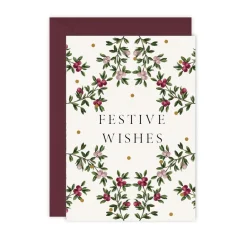 Catherine Lewis Festive Wishes - 'Merry Nouveau' Card
