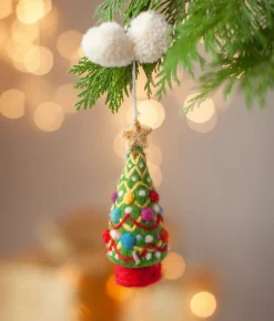Sew Heart Felt Festooned Christmas Tree Felt Decoration