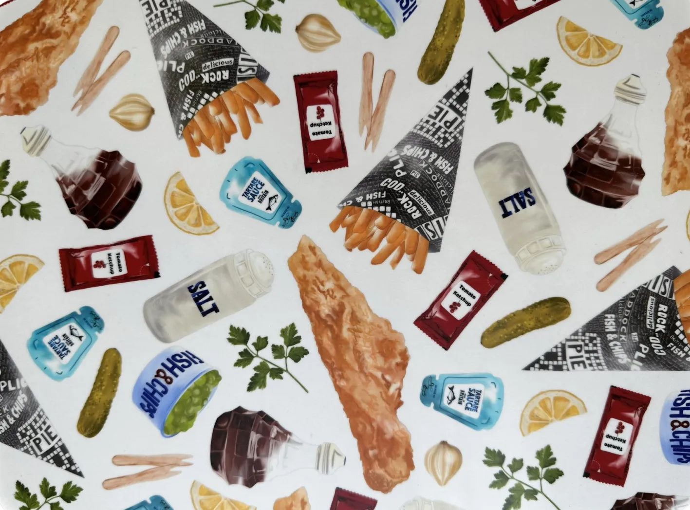 Corinne Alexander Fish & Chips Placemat by