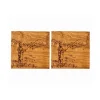 Selbrae Fishing Oak Coasters- Set of 2