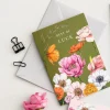 Catherine Lewis Floral Brights - Best of Luck card