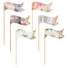 Talking Tables Floral Cocktail Stick Food Flags - 24 pack