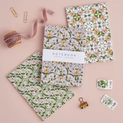 Catherine Lewis Flora Nouveau - Set of 3 A6 Notebooks