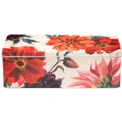 Emma Bridgewater Flowers Dahlias Long Deep Rectangular Tin
