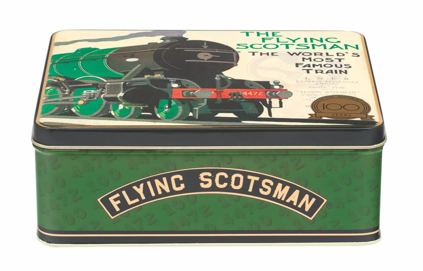 Elite Tins Flying Scotsman Deep Rectangular Tin