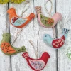 Corinne Lapierre Folk Birds Wool Mix Felt Craft Kit