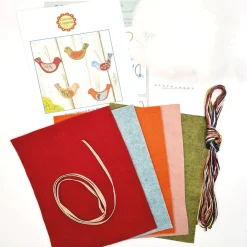 Corinne Lapierre Folk Birds Wool Mix Felt Craft Kit