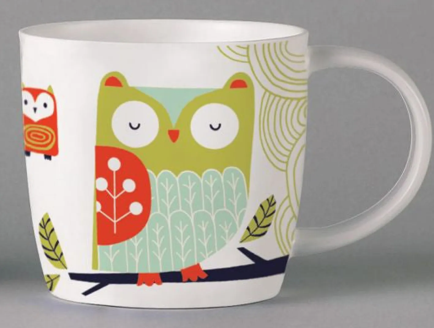 Repeat Repeat Folkland Barn Owl Mug - White