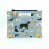 Poppy Treffry Four Legged Friends Flat Zip Purse with Keyring
