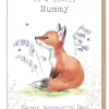 Paper Shed Design Fox with Bluebells "To A Lovely Mummy" Mother's Day Greetings Card