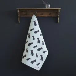 Sweet William French Bulldog Tea Towel