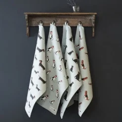 Sweet William French Bulldog Tea Towel