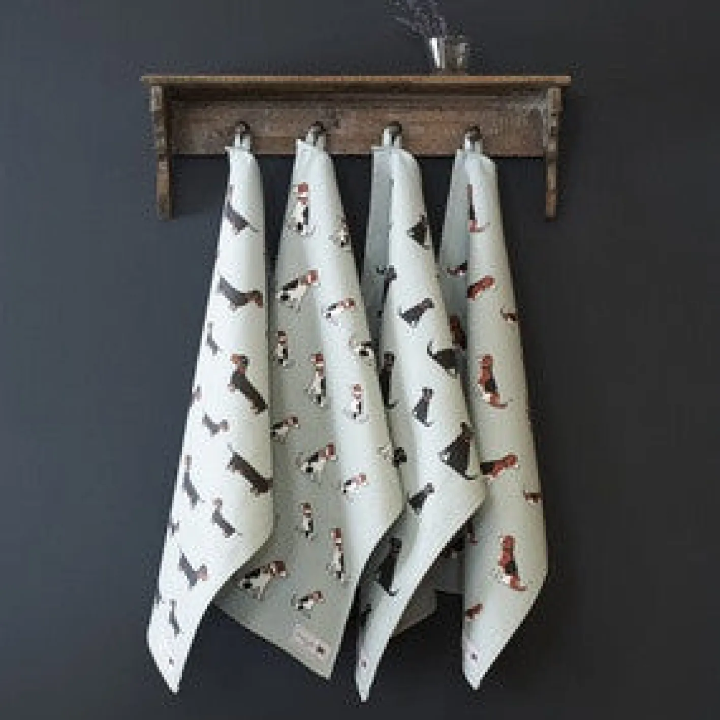 Sweet William French Bulldog Tea Towel