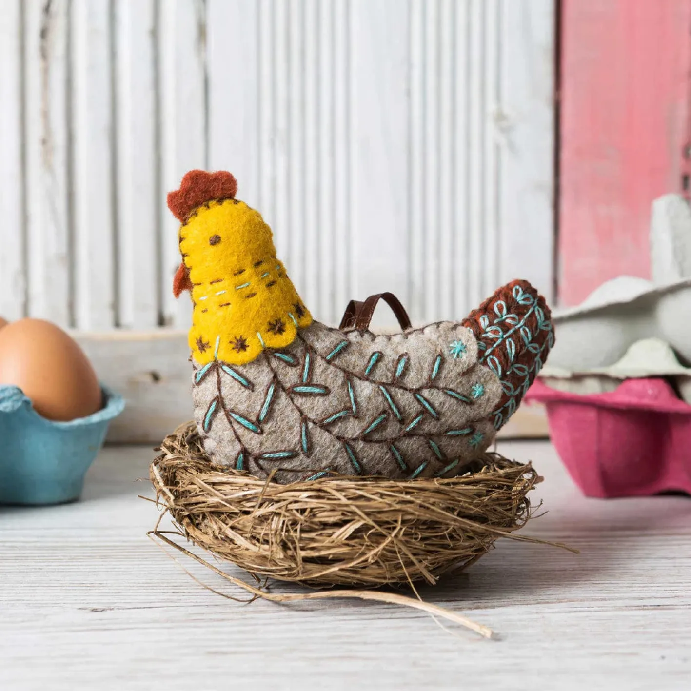 Corinne Lapierre French Hen Felt Craft Mini Kit