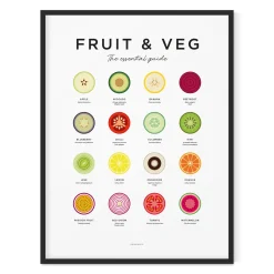Everlong Print Co. Fruit & Veg Print - Framed
