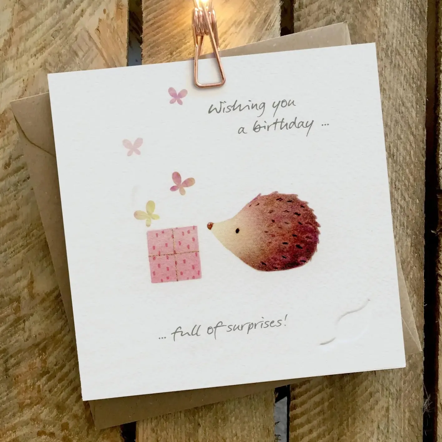 Ginger Betty Full of Surprises Birthday Card