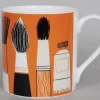 Repeat Repeat Gallery Art Brushes Mug - Orange