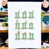 This Is Nessie Garden Lover Welly Boot Tea Towel by