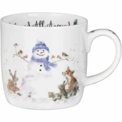Wrendale Designs 'Gathered All Around' Small Bone China Mug (11oz)
