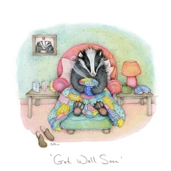 Moongazer Cards Get Well Soon Greeting Card