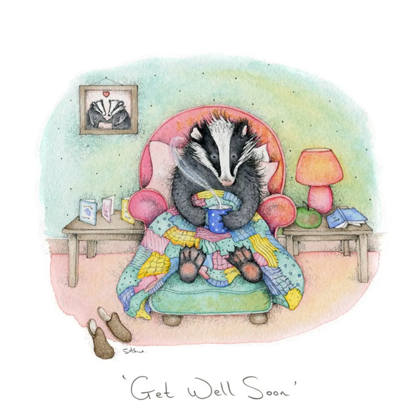 Moongazer Cards Get Well Soon Greeting Card