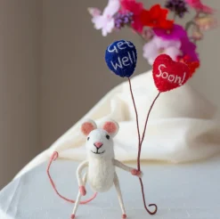 Sew Heart Felt Get Well Soon Mouse