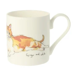 Mclaggan Smith Ginger and White Cat Bone China Mug