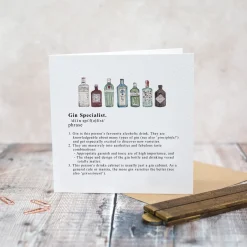 Toasted Crumpet Gin Specialist Greetings Card