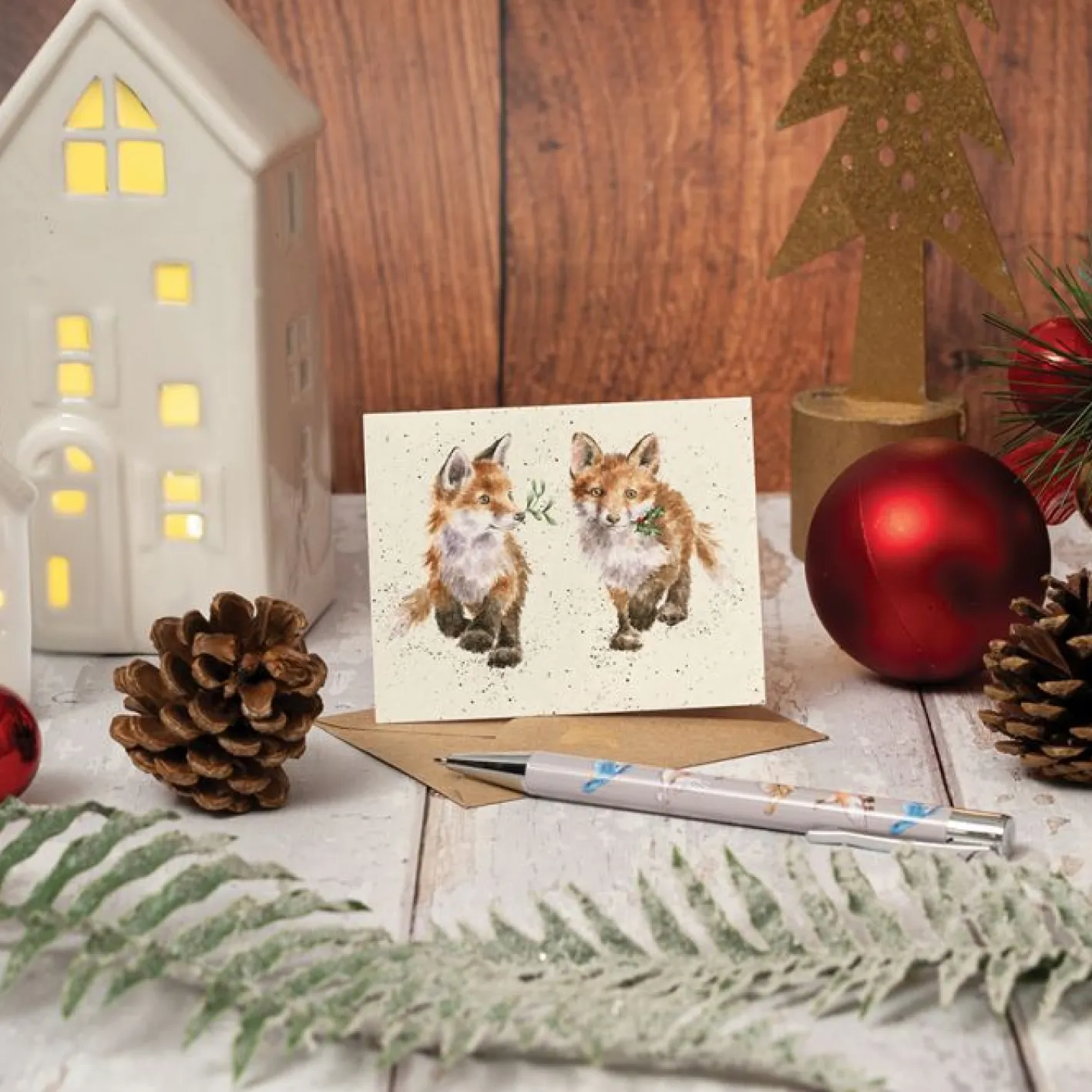 Wrendale Designs 'Glad Tidings We Bring' Fox Gift Enclosure Card