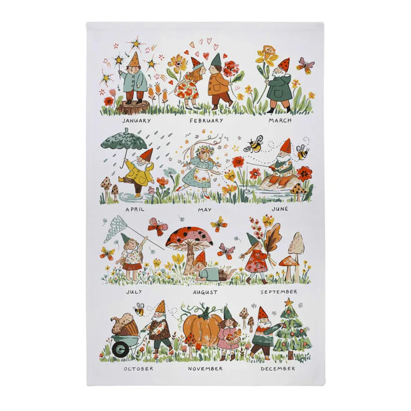 Ulster Weavers Gnome For The Holidays Cotton Tea Towel
