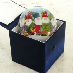 Emma Ball Gnomes Hand-painted Glass Bauble