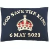 Jan Constantine God Save The King Pillow - Navy