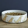 Sweet William Golden Retriever Dog Bowl Boxed