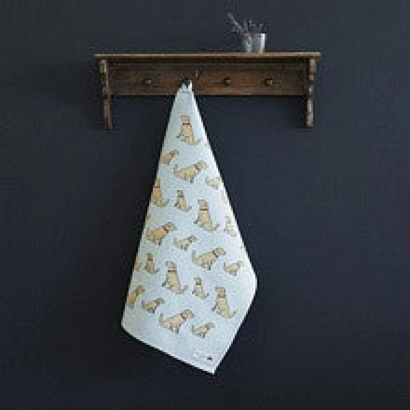 Sweet William Golden Retriever Tea Towel