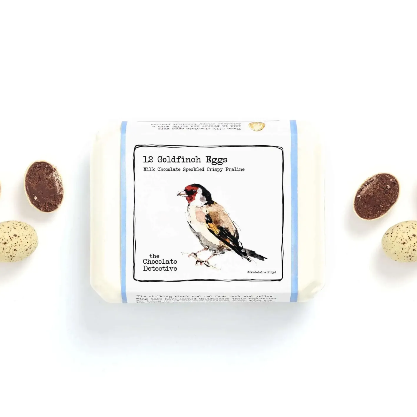 The Chocolate Detective 12 Gold Finch Eggs by