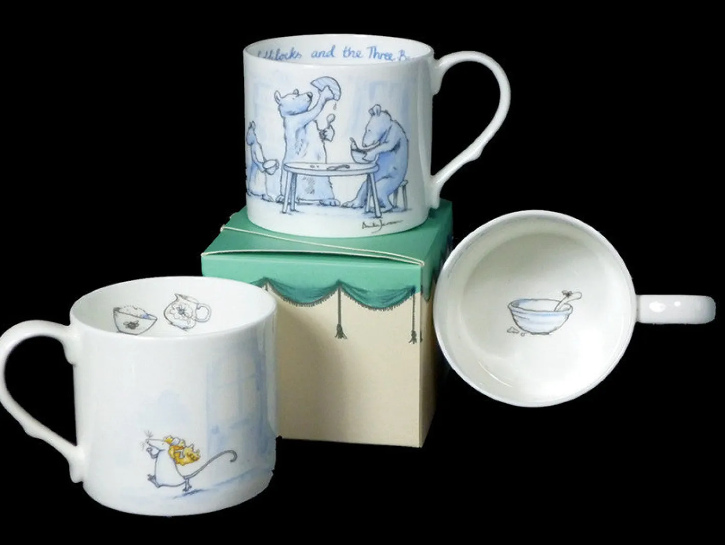 Two Bad Mice Goldilocks Blue Mug