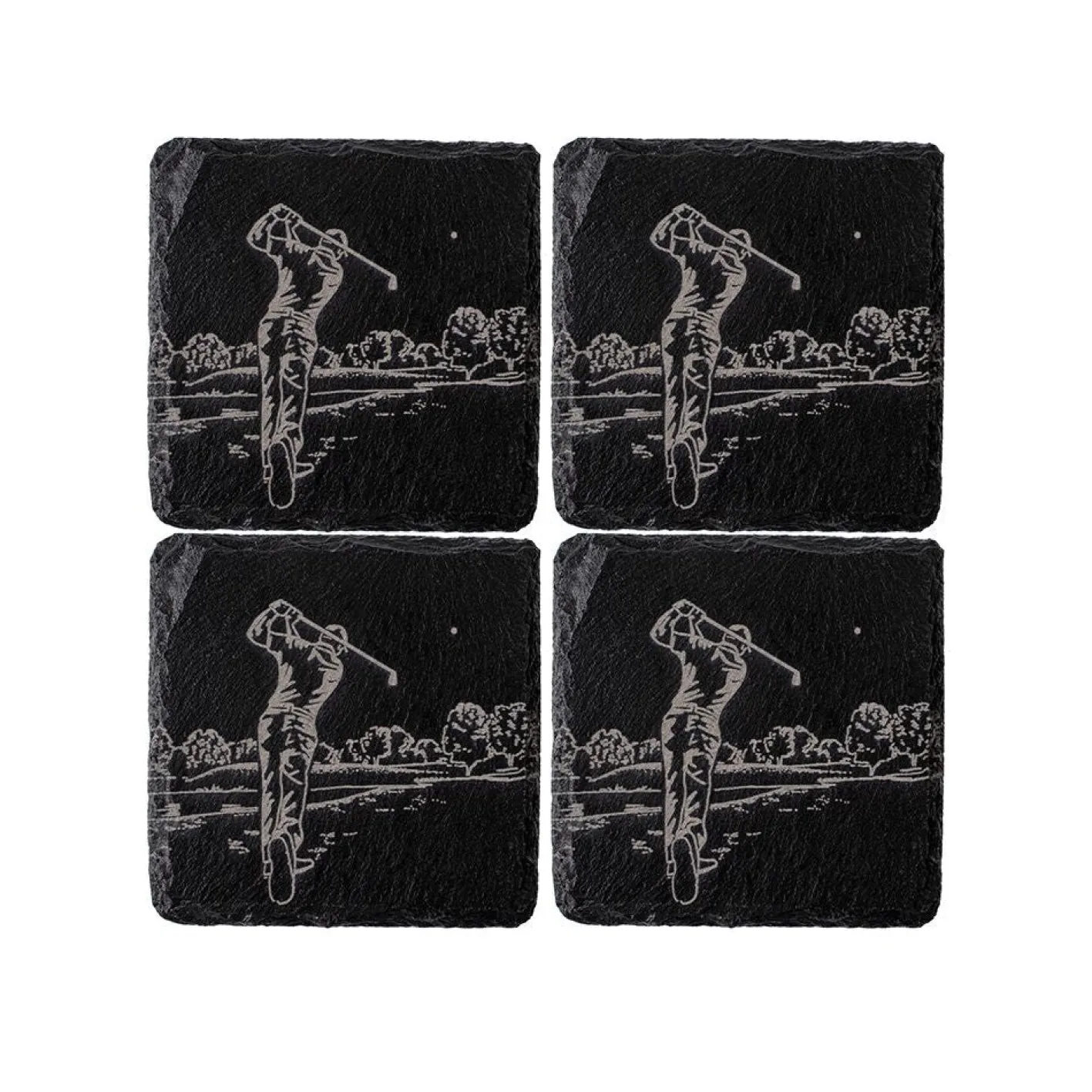 Selbrae Golf - Set of 4 Slate Coasters
