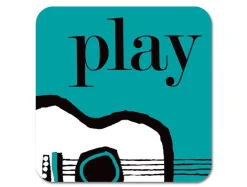 Repeat Repeat Graphic Guitar Coaster