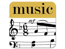 Repeat Repeat Graphic Music Coaster