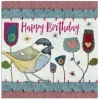 Emma Ball Great Tit Birthday Greetings Card