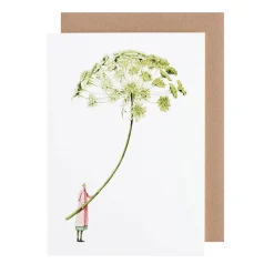 Laura Stoddart Green Ammi Blank Greetings Card