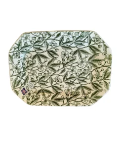 Burleigh Green Prunus Small Rectangular Platter