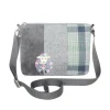 Earth Squared Bags Green Tweed Sheep Applique Messenger Bag