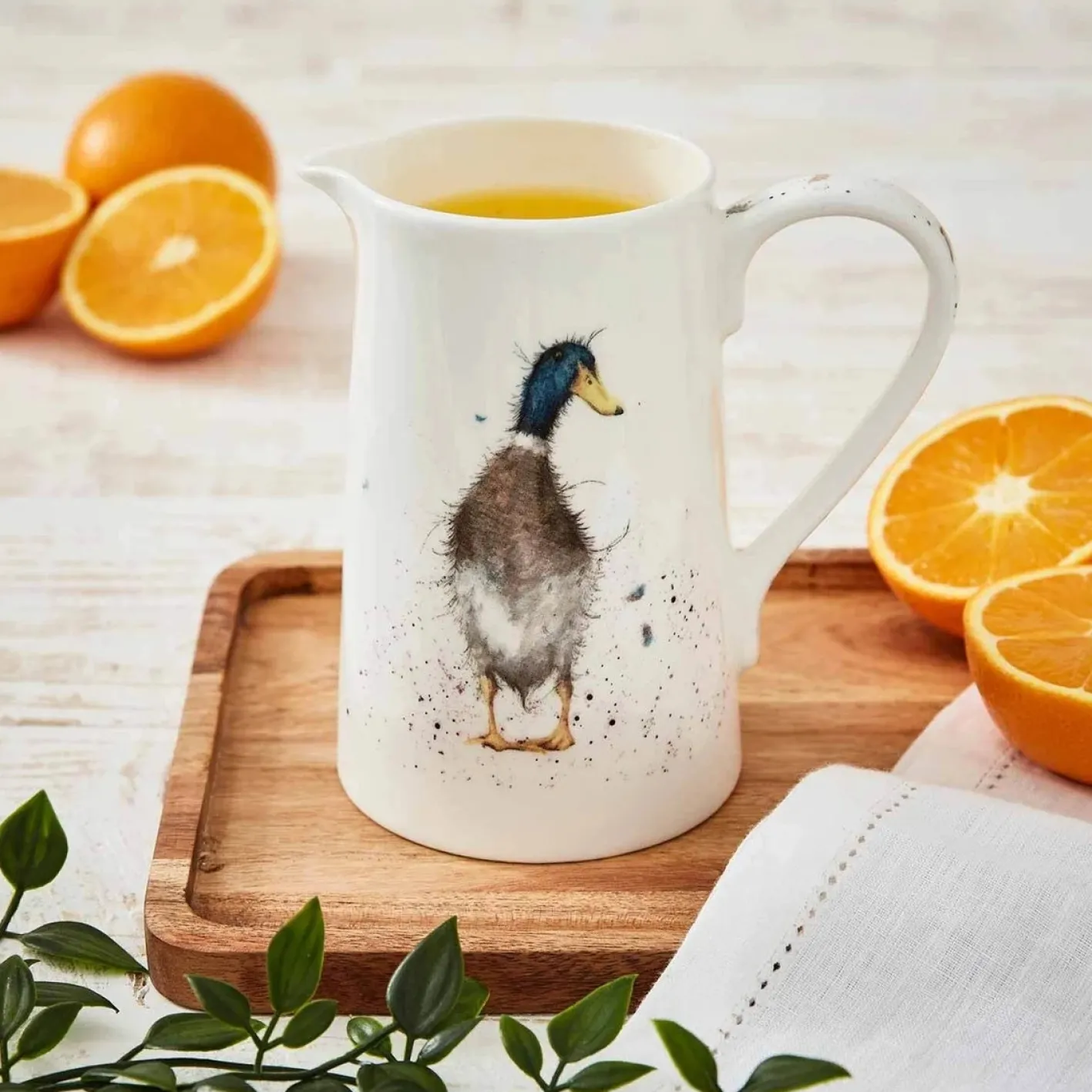 Wrendale Designs Guard Duck Bone China 1 Pint Jug